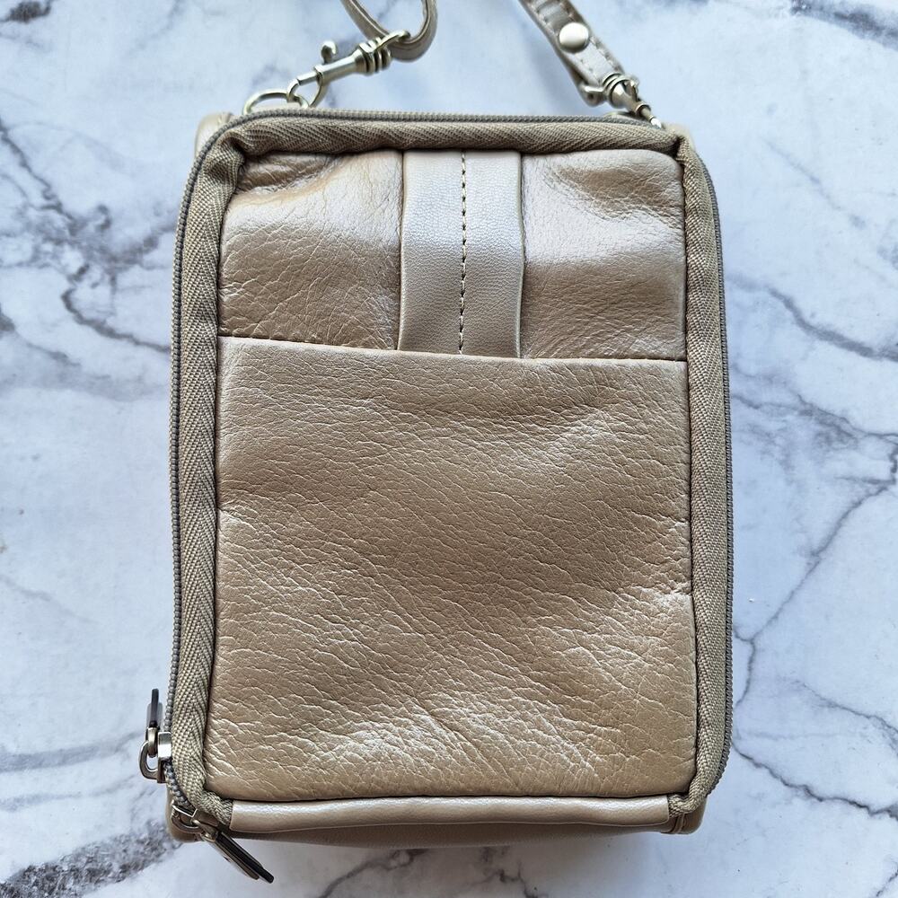 Travelon pearl leather mini convertible crossbody belt bag mini travel purse - Picture 3 of 7